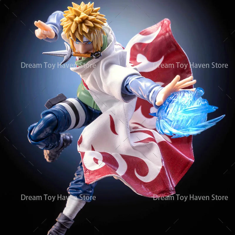 SHF 1/12 Scale Soldier Cloak Naruto Uzumaki Gown Sasuke Uchiha Jacket Ninja Martial Arts Uniform For 6Inch Action Figure Dolls