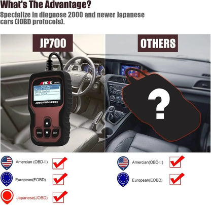 OBD2/JOBD Scanner Full OBD2/EOBD Diagnostic Tools Automotive ANCEL JP700 Professional Code Reader Scanner Check Engine pk ELM32