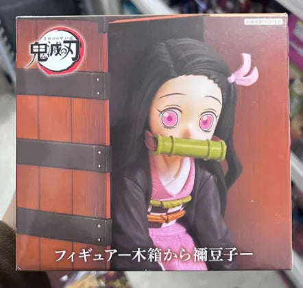 【ZW】 Genuine FuRyu Demon Slayer: Kimetsu No Yaiba Nezuko Coming Out of The Wooden Box  Figures Model Toys Gifts