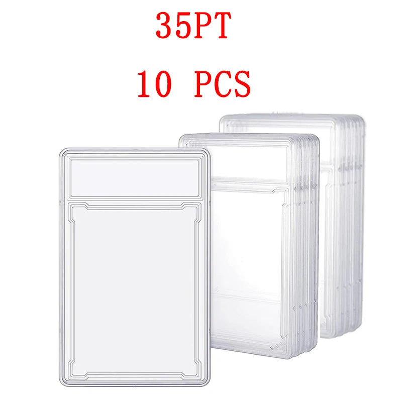 35/55/75/100PT Trading Cards Slab Label Grade Baseball Star Card Sleeves Protector Acrylic Hard Plastic Game Grade PTCG Gift Toy