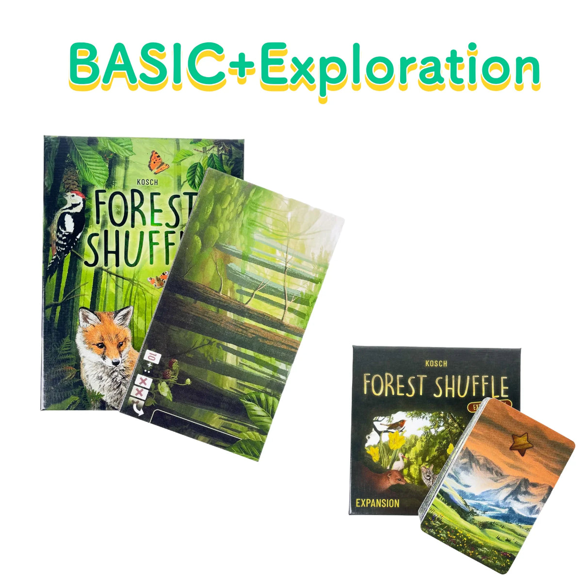 Classic Strategy Board Game:Forest Shuff Base Game、Expansion Board Game, Forest Art Style, Family Party Fun Adult Gift