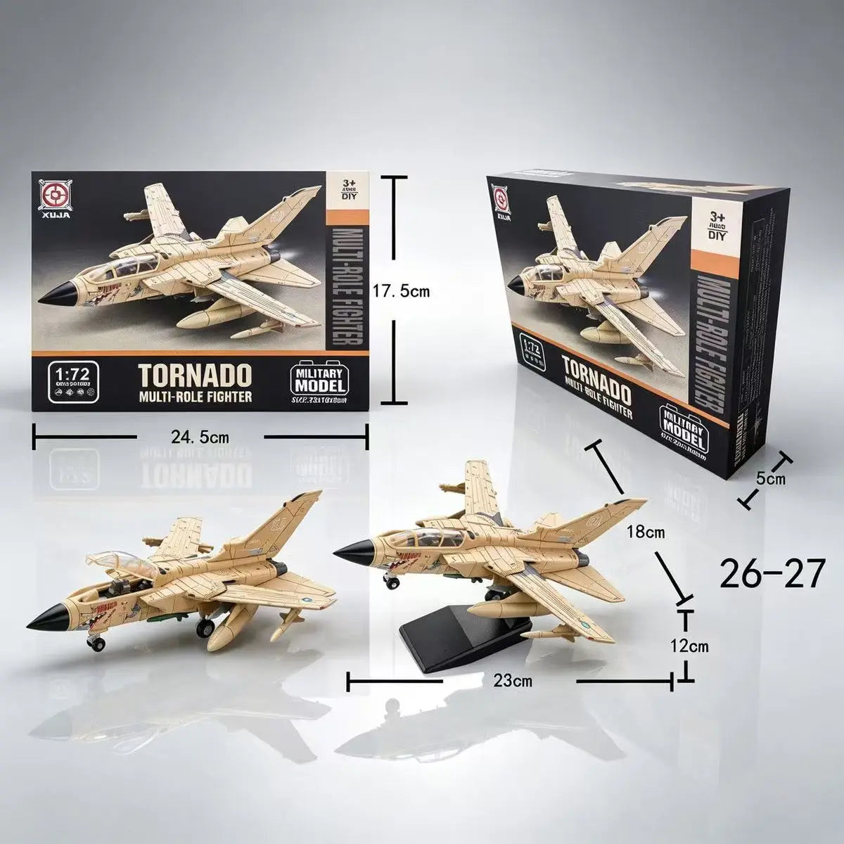 1:72Scale Tornado Multi-Role Fighter Aircraft Plastic Military Series Model Airplanes DIY Assembly Model Kit For Gift Collection