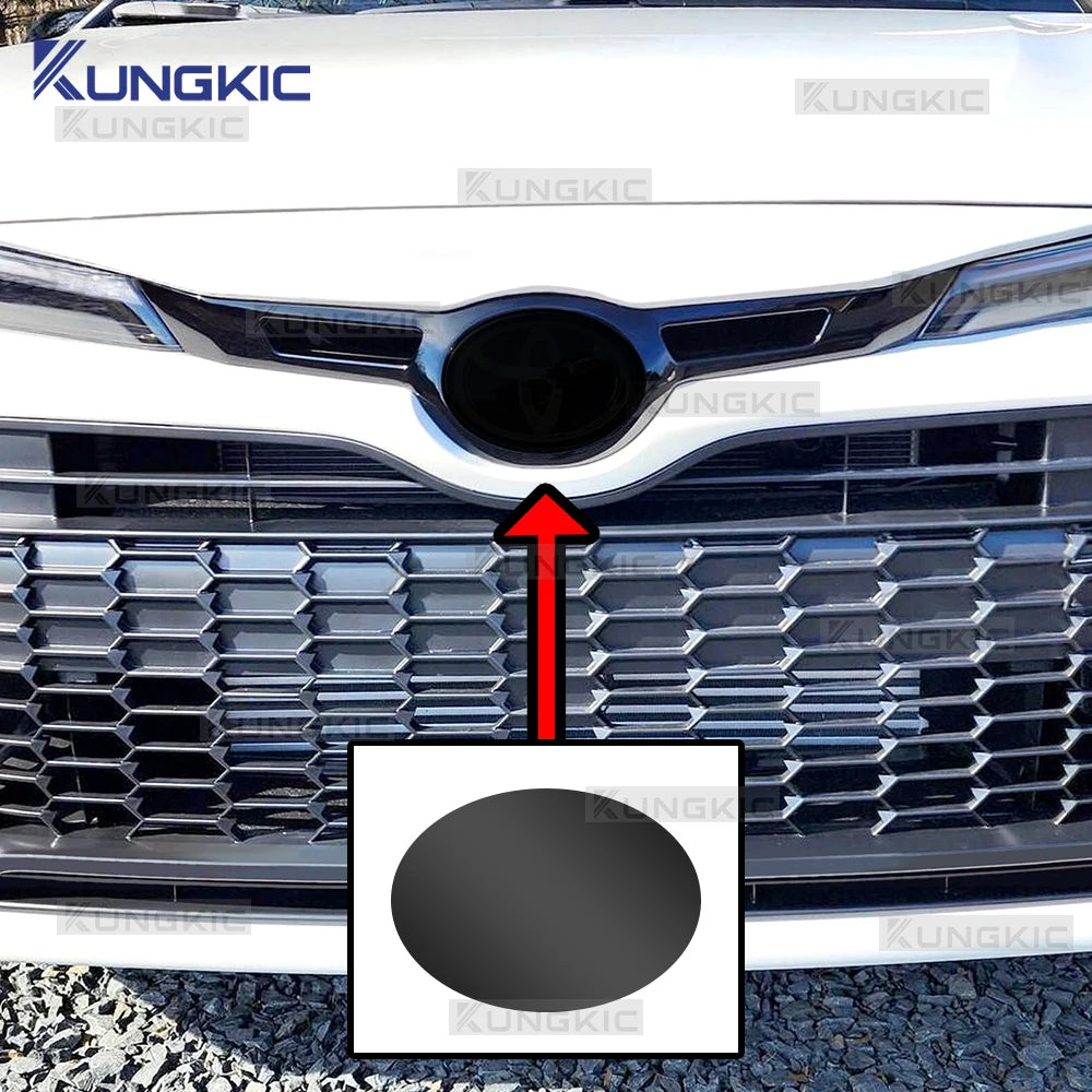 For Toyota GR Corolla 2023-2025 Car Front Emblem Pre Cut Dark Smoked TPU PPF Protection Film Anti-scratch Exterior Accessories