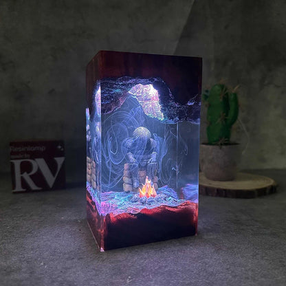 Resin Lamp Game Figure Night Light Customized DARK SOULS Creative Artistic Desktop Home Decor USB Charge