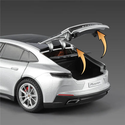 1:24 Porsche Panamera 2025 Coupe Alloy Sports Car Model Diecast Metal Vehicle Car Model Sound and Light Simulation Kids Toy Gift