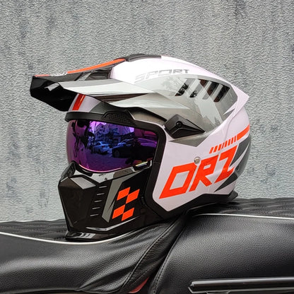 ORZ high-quality retro motorcycle helmet modular multifunctional combination full helmet DOT approved personalized warrior