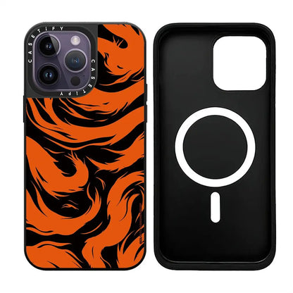 Naruto Anime MagSafe Phone Case for iPhone 15 14 13 12 Promax Mirror Shockproof Fashions Silicone Protective Cover Magnet Case