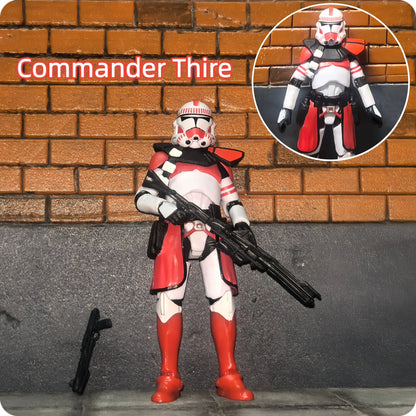 Star Wars 3.75 Inch Trooper 1/18 Shock Coruscant Guard Kamino Clone Sergeant Hound Fox Action Figure Toys Model Loose