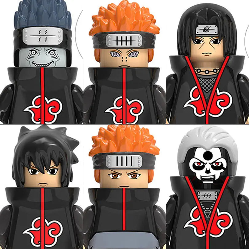 WM6152 Naruto Building Blocks Ootutuki Momoshiki Mitsuki Gaara Namikaze Minato Tobirama Action Figure Accessories For Kids