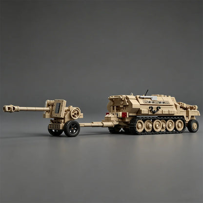 City Series Figurine Toy Tank Transport Vehicle Half Track Armored Vehicle Puzzle Assembly Building Block Car Truck Sd.Kfz.251