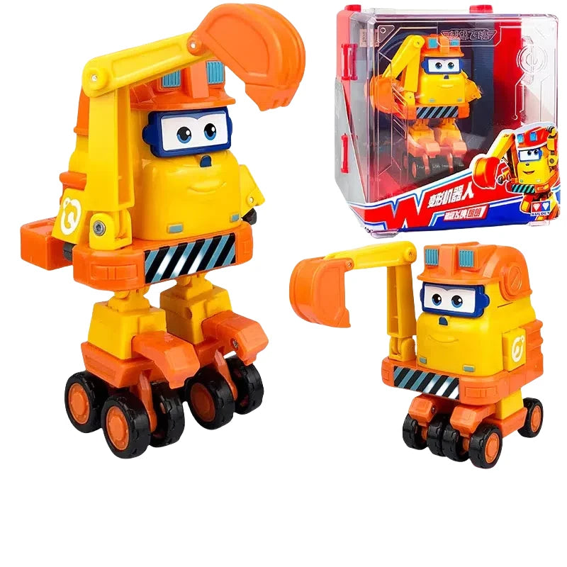 New Hot Super Wings Large Transformation Anime Transformation Flat Robot Action Character Transformation Toy Children'S Gift