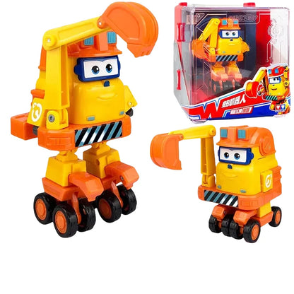 New Hot Super Wings Large Transformation Anime Transformation Flat Robot Action Character Transformation Toy Children'S Gift