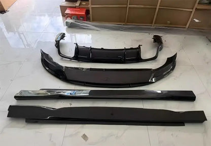 For Porsche Cayenne SUV 2018-2023 Real Carbon Fiber Bumper Front Lip Rear Diffuser Side Skirts Spoiler Splitter Body Kit