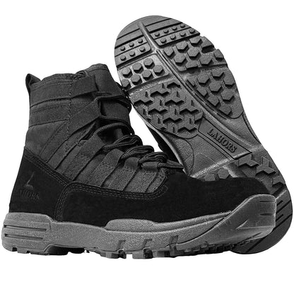 LAHORS® Lightweight Suede Leather Tactical Combat Boot Men Outdoor Hiking Desert Army Shoes Breathable Male Ankle Boots Man Made