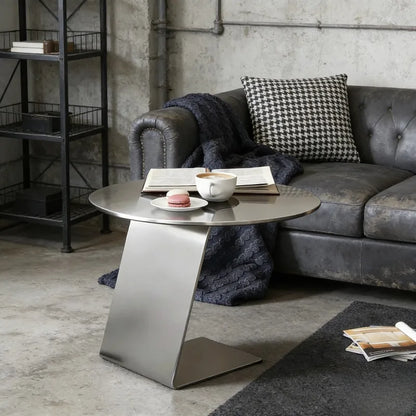 Luxury Industrial Round Side Table Stainless Steel Coffee Tables Creative Tea Table Commercial Milk Tea Shop Cafe Dining Tables