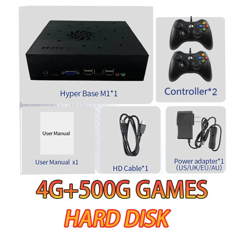 Plug-and-Play on TV NEW Retro Gaming Device 70000+ Games for Wii PS2 DC PSP NGC N64 2T Loaded X88 Console Win11 Children's Gift