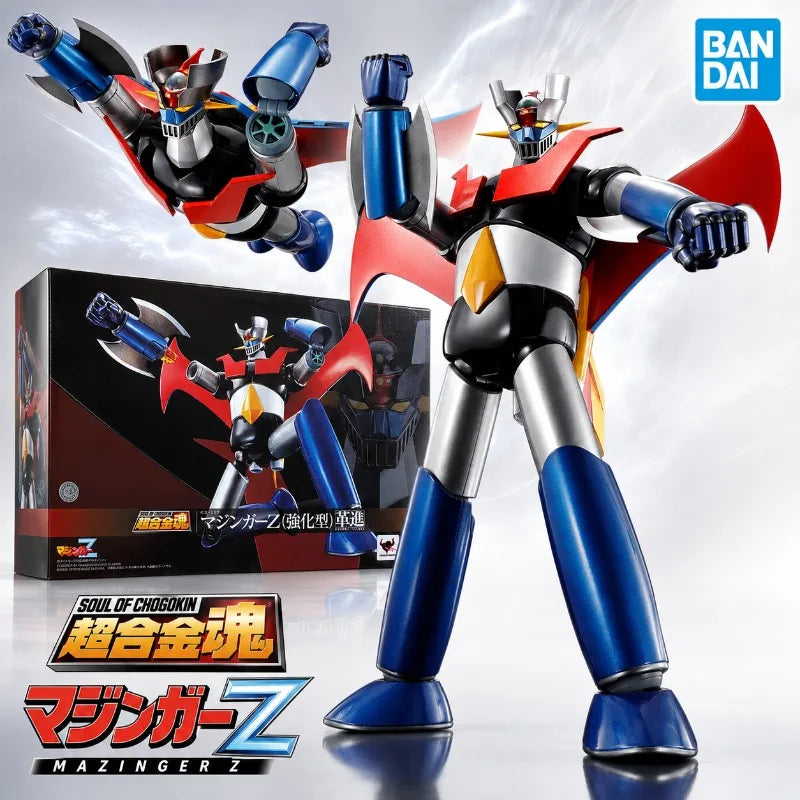 Bandai Original Soul of Chogokin GX-117 Mazinger Z Power Up Type Kakumei Shinka Diecast Metal Anime Action Figure Model Toy
