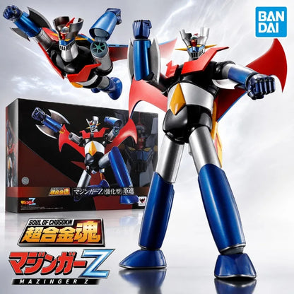 Bandai Original Soul of Chogokin GX-117 Mazinger Z Power Up Type Kakumei Shinka Diecast Metal Anime Action Figure Model Toy