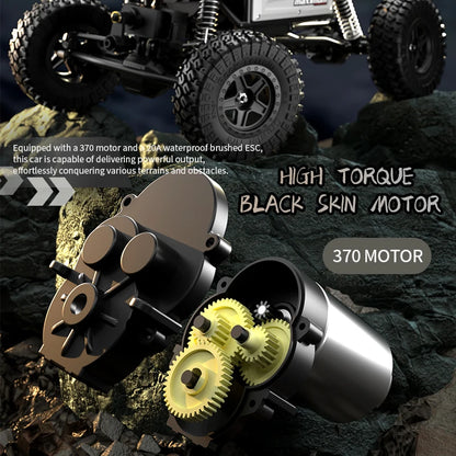 1/18 RC Climbing Car 4WD Off-road Remote Control Vehicle RTR Rock Crawler Big-wheel 4x4 Electric Truck Model Toys for Kids