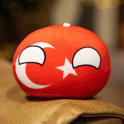 Country Ball Plush Toys 70 Styles 10cm Polandball Pendant Country Balls Countryball Stuffed Doll Xmas Birthday Gifts for Kids