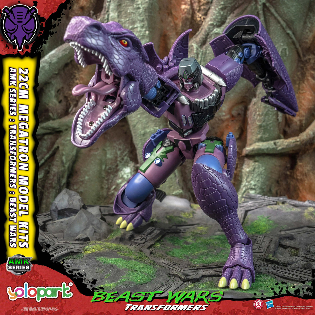 Yolopark Transfomer 22cm AMK Series BEAST WARS Megatron Model Kit toy Figure