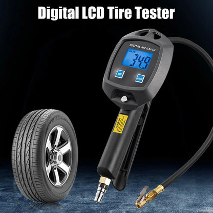 Car Tire Manometro Tire Pressure Gauge Universal High-precision Monitoring Inflation Gun Digital Display For Car Truck Vehicle