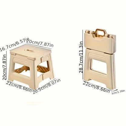 New Lightweight Space Thickened Folding Stool, Portable Home Outdoor Camping, Magza Fishing, Simple and Integrated Design