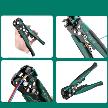 Crimper Cable Cutter Adjustable Automatic Wire Stripper Multifunctional Stripping Crimping Pliers Terminal Hand Tool