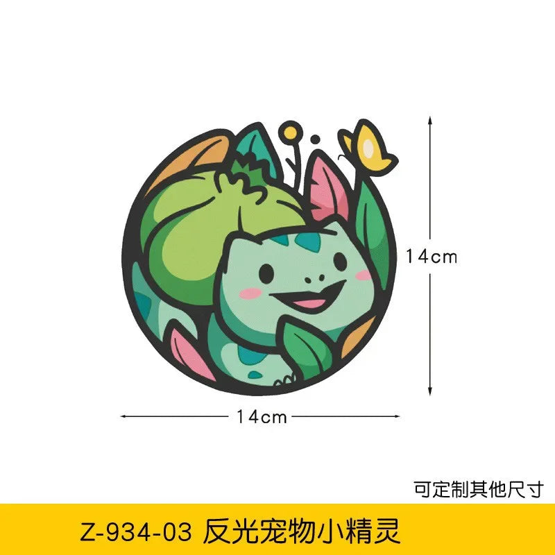 20styles Monster Elf Car Stickers Anime Figure Eevee Charmander Cute Cartoon Doll Creative Sticker Birthday Gifts