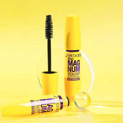 1pc  Black Mascara Thickening, Lengthening, Curling, Waterproof Liquid Fiber Mascara