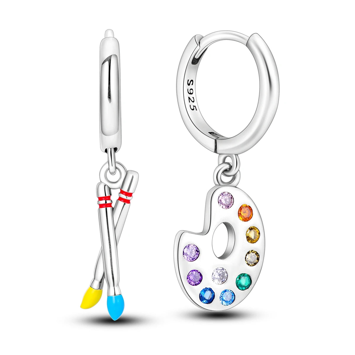 Orstarry 925 Sterling Silver Asymmetric Design Earring Key Lock Earrings Drop Earrings For Women Party Gifts Trendy Jewelry