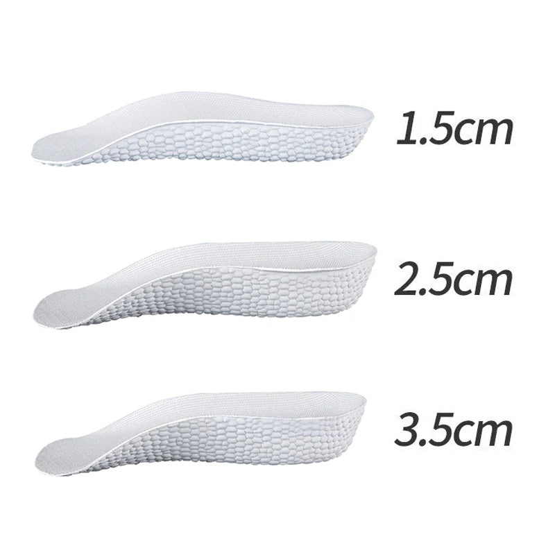 3.5CM Invisible Height Increasing Insoles Half Sole Heighten Sports Shoe Pad Inserts Men Women Orthopedic Arch Support Insole