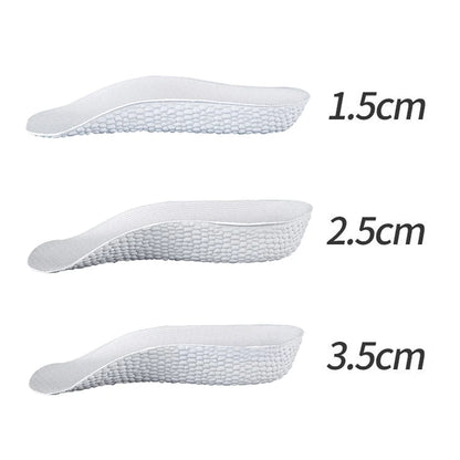 3.5CM Invisible Height Increasing Insoles Half Sole Heighten Sports Shoe Pad Inserts Men Women Orthopedic Arch Support Insole