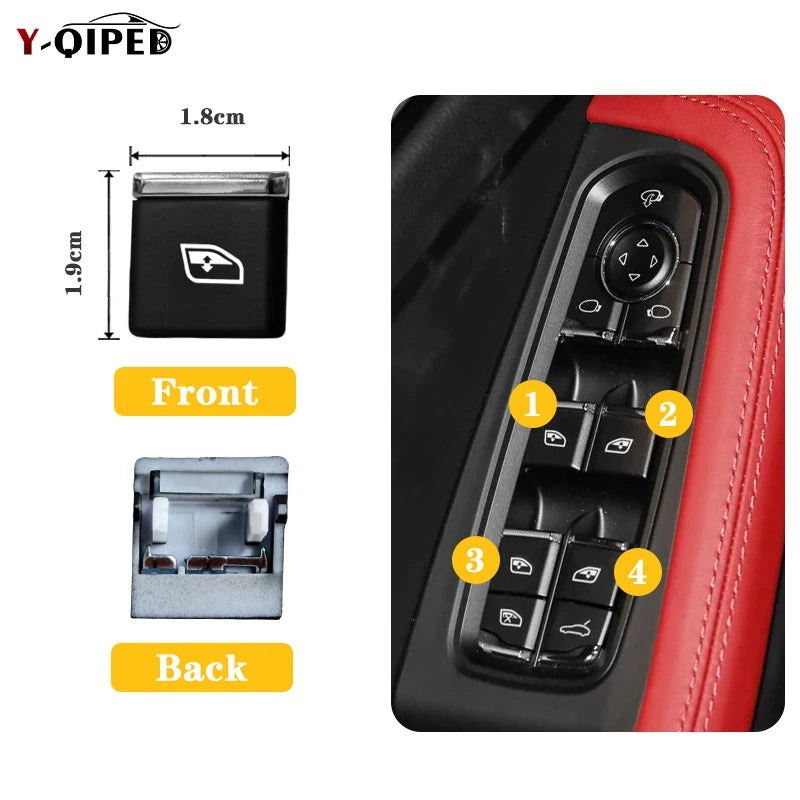 Car Window Regulator Switch Button Suitable for Porsche Cayenne Panamera Macan Car Window Control Button 95B-837-315
