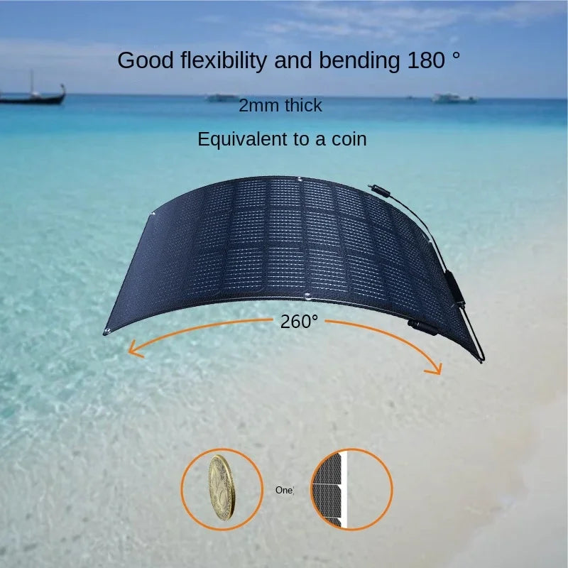 1000W Solar Panel KitsSolar Portable Power Bank 1000W  High Efficiency Flexible Charging Outdoor Solar Cells Camping Christmas