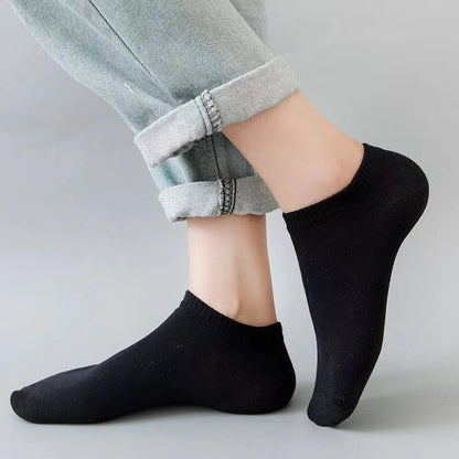 10/30/50 Pairs Summer Boat Socks For Men Non-slip Silicone Invisible Cotton Socks Breathable No-Show Slippers Sport Ankle Socks