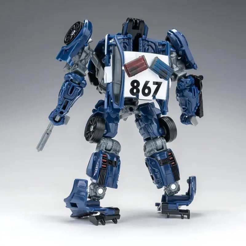 New Transformable Robot FD02 Barricade Action Figure Movie Version Deformation Police Car Robot Model Toy Desktop Ornament Gift