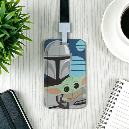 Cartoon Star Wars War Yoda Card Holder Employee Card Cover Lanyard Work Business ID Badge Holder Name Tag Cards Case