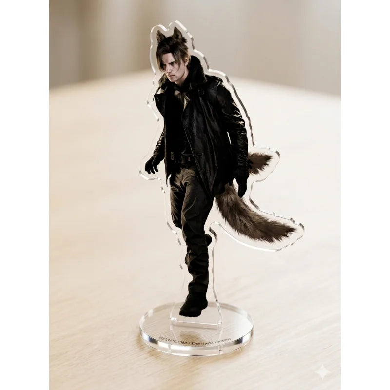 Resident Evil Game RE Ashley Leon Jill Acrylic Figure Stand Character Desktop Model Plate Display Prop Pendant Fan Gift Keychain