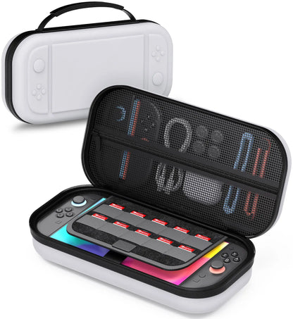 Switch 2 Large Capacity Carrying Case for Switch 2 (2025), Portable PU Hard Travel Case with Pockets for Accessories&Game Cards