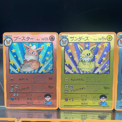DIY Anime PTCG Self-made Original Vintage Hand-Drawn Style Eeveelutions Umbreon Jolteon Eevee Game Collection Card Birthday Gift