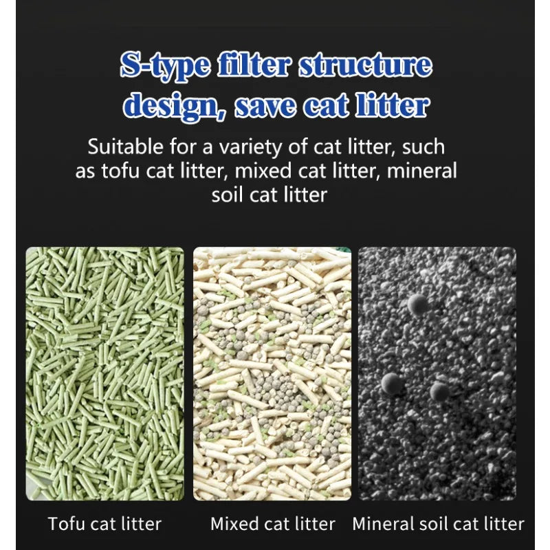 smart cat litter box Fully automatic, APP control, 80L super large space smart cat toilet, removable and washable cat litter box