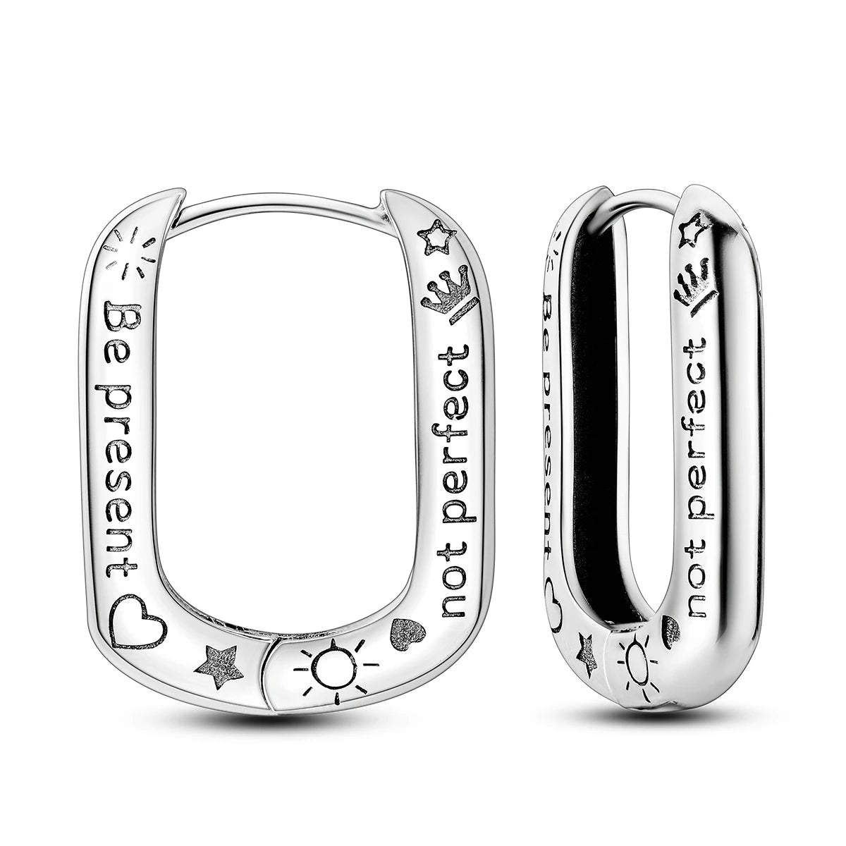 Orstarry Original 925 Sterling Silver Minimally Design Blue Zircon Earrings Women Hoop Earring Anniversary Jewelry Gifts