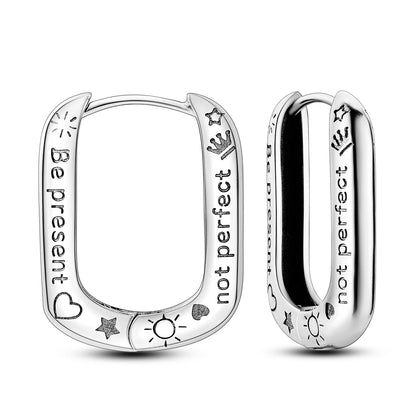 Orstarry Original 925 Sterling Silver Minimally Design Blue Zircon Earrings Women Hoop Earring Anniversary Jewelry Gifts