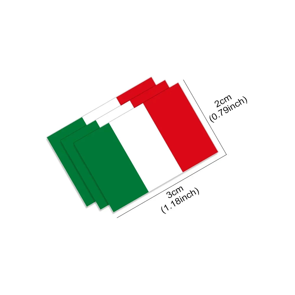 Italian Flag Car Sticker Car Window B Pillar Vinyl Decal Motorcycle Auto Accessories For Alfa Romeo Lancia Fiat Ferrari Maserati