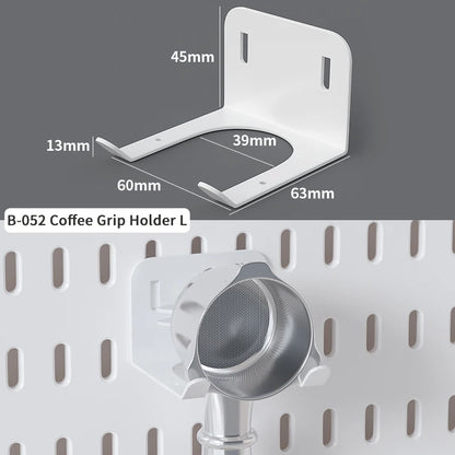 Nordic-Style Display Shelf Background Wall Storage Board: Simple Drilled Room Creative Wall Storage Pegboard Wall Combination