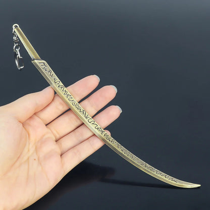 Mini Dark Moon Sword Keychain ER Game Peripherals Ranni Hand of Malenia Moonveil Sword Model Key Ring llavero Gift Toys