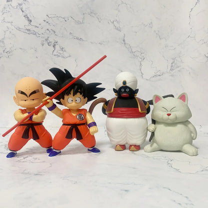 21cm Anime Goku Childhood Version Son Goku Kuririn Figure Model Ornaments Children Birthday Gifts For Kids