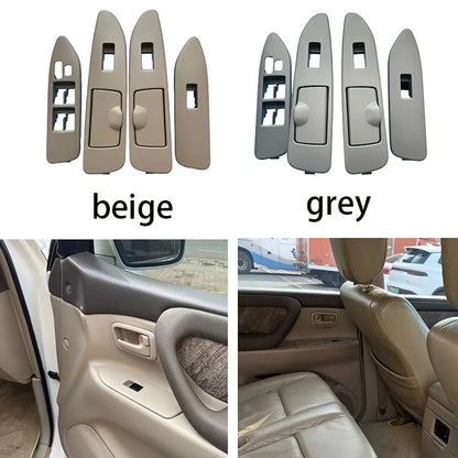 For LC100 FJ100 Interior Wooden Window Switch Lifter Panel Cover for Toyota Land Cruiser 100 1998 2002 Additions Without Battery