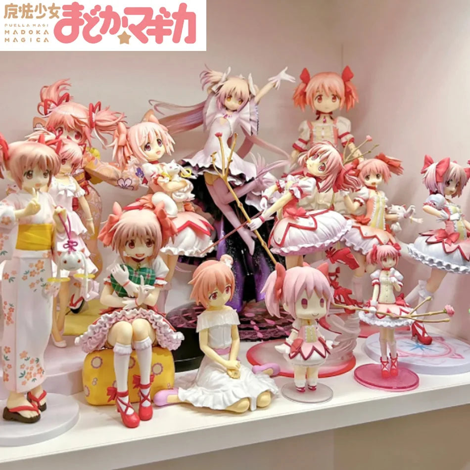 Puella Magi Madoka Magica Anime Figure Kaname Madoka Akemi Homura Momoe Nagisa Decoration Action Figurine Collecting Toys Gifts